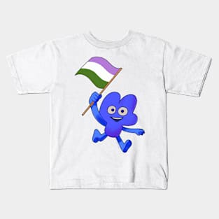 Genderqueer Pride Flag Four! Kids T-Shirt